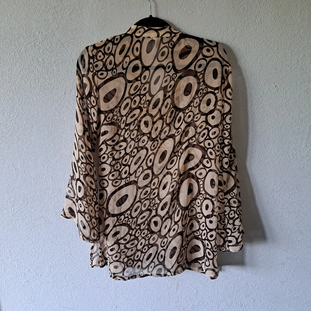 Chic Circular Patterned Women's Tunic - Picture 6 of 6